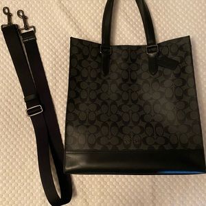 COACH Structured Tote in Signature Canvas